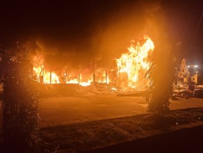 साँफे हाटबजारमा आगलागि