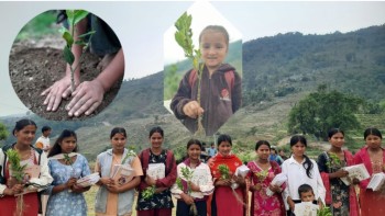 "एक बालबालिका, एक बिरुवा" अभियान शुभारम्भ