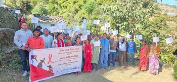 स्वास्थ्य र सरसफाई सहित पोषण युक्त जीवन सम्बन्धि र्याली