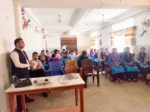 साँफेबगरमा सुनौला हजार दिनका आमा र बालबालिकाका लागि पोषण अभिमुखीकरण कार्यक्रम