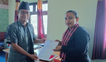 ताम्राकारद्धारा मेल्लेखको प्रमुख प्रशासकीय अधिकृतको पदभार ग्रहण
